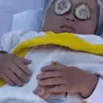 Spa com pepino e massagem encerra semestre de bebês